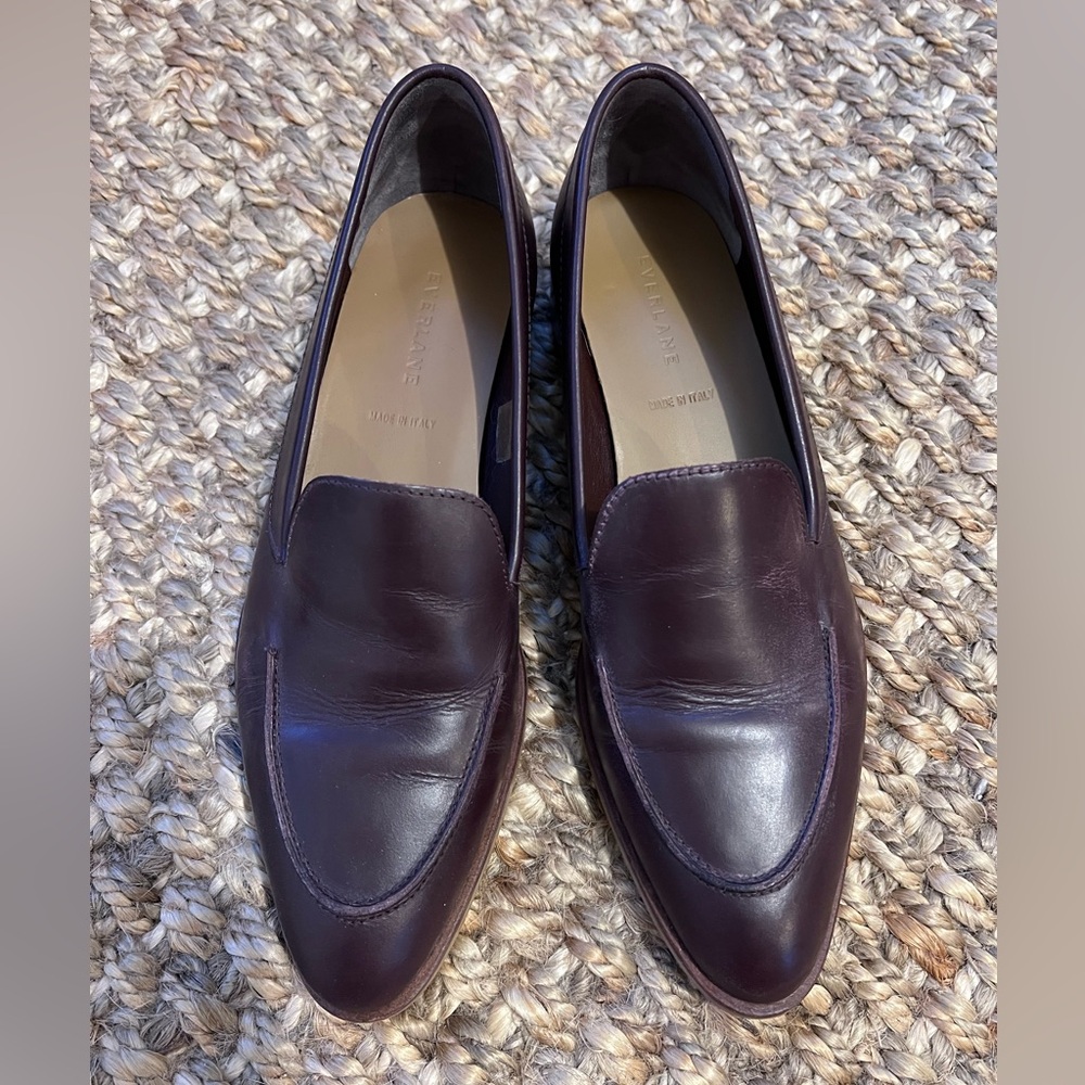 Everlane The Modern Loafer Burgundy Leather Made in Italy size 10
